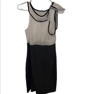 A. BYER- WHITE AND GRAY MINI DRESS FOR EVENT OR OFFICE